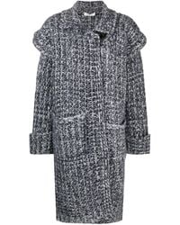 There Was One - Single-Breasted Knitted Coat - Lyst