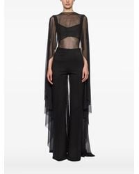 Atu Body Couture - Mesh Bodysuit And Cape Set - Lyst
