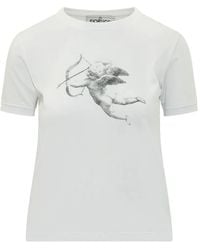 Fiorucci - Cupid-Print T-Shirt - Lyst