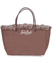 MC2 Saint Barth - City Fringe-Trim Logo-Embroidered Tote Bag - Lyst