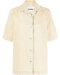 Jil Sander - Short-sleeved Cotton Shirt - Lyst
