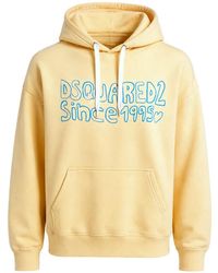 DSquared² - Katoenen Hoodie Met Logoprint - Lyst