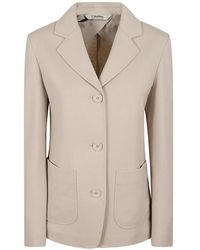 Max Mara - Blazer Con Bolsillos De Parche - Lyst