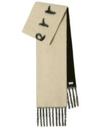 Burberry - Sciarpa Con Logo A Intarsi - Lyst