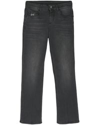 Liu Jo - Halbhohe Cropped-Jeans - Lyst
