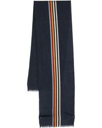 Paul Smith - Logo-Stripe Scarf - Lyst