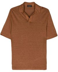 Dell'Oglio - Split-neck Polo Shirt - Lyst