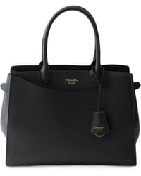Prada - Prelude Large Leather Handbag - Lyst