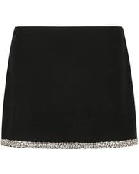 Alice + Olivia - Crystal-Embellished Mini Skirt - Lyst