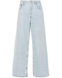Agolde - Low Slung Baggy Cotton Jeans - Lyst