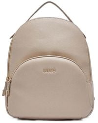 Liu Jo - Grained Logo-Plaque Backpack - Lyst