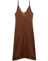 Prada - Satin Crepe Dress - Lyst