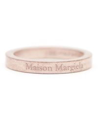 Maison Margiela - Logo-engraved Band Ring - Lyst