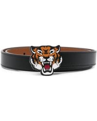 KENZO - Tiger-buckle Leather Belt - Lyst