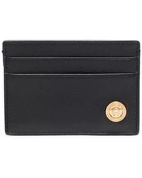 Versace - Medusa Biggie Leather Card Holder - Lyst