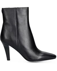 Guess - Pointed-Toe Leather Ankle Boots - Lyst