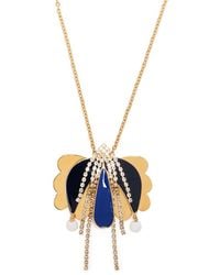La DoubleJ - Draped Floral-Pendant Necklace - Lyst