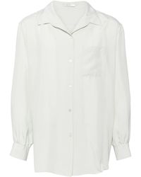 The Row - Kitona Silk Shirt - Lyst