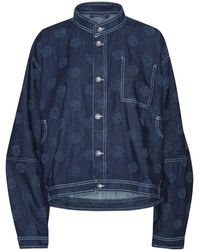 Henrik Vibskov - Dart Needle-Punch Dots Denim Jacket - Lyst