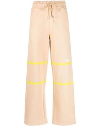 Gcds - Stripe-Detail Cotton Sweatpants - Lyst