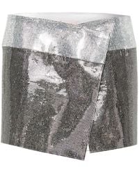 Nue - Rhinestone-embellished Mini Skirt - Lyst