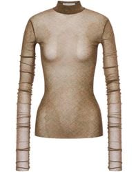 Philosophy Di Lorenzo Serafini - Sheer High-Neck Top - Lyst