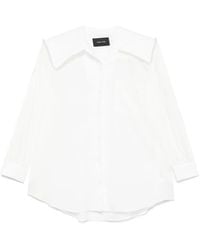 Simone Rocha パフスリーブ シャツ ホワイト | Lyst