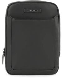 Piquadro - Logo-Plaque Pebbled Backpack - Lyst