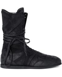 Ann Demeulemeester - Palne High-Top-Sneakers mit Schnürung - Lyst