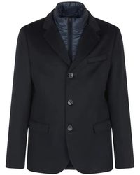 Herno - Button-Fastening Layered Jacket - Lyst