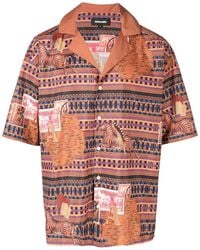 Ahluwalia - Graphic-Print Short-Sleeve Shirt - Lyst