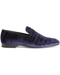 Giuseppe Zanotti - G-Flash Crocodile-Effect Loafers - Lyst