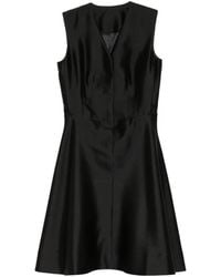 JNBY - Robe Mi-Longue Sans Manches À Col V - Lyst