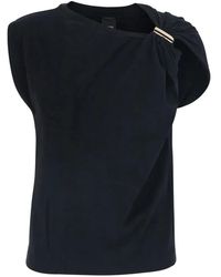 Pinko - Top With Golden Detail - Lyst