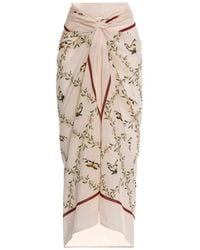 Agua Bendita - Lavanda Azucar Butterfly-Print Maxi Pareo - Lyst