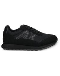 ARMANI EXCHANGE - Logo-Detail Sneakers - Lyst