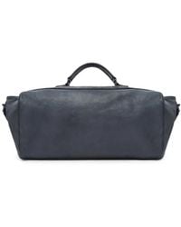 Giorgio Armani - Suede-Panelled Leather Duffel Bag - Lyst
