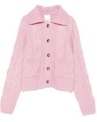 Allude - Cárdigan de punto de ochos - Lyst