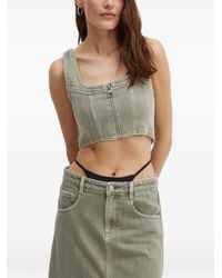 Miss Sixty - Cropped Top Met Rits - Lyst