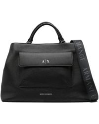 ARMANI EXCHANGE - Borsa Tote Con Logo - Lyst