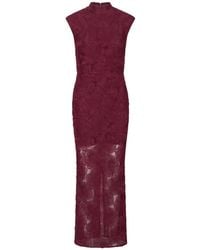 ROTATE BIRGER CHRISTENSEN - High Neck Mini Dress With Back Zip Closure - Lyst