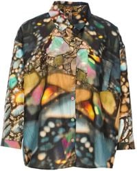 Yavi - Chemise À Imprimé Abstrait - Lyst