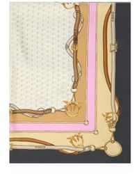 Pinko - Love Birds Monogram-Print Scarf - Lyst