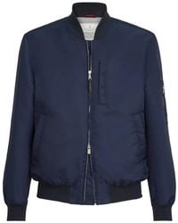 Brunello Cucinelli - Ribbed-Hem Jacket - Lyst
