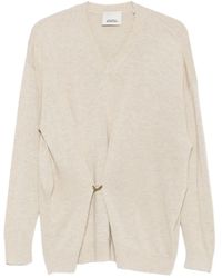 Isabel Marant - Chiraz V-Neck Ring-Detail Sweater - Lyst