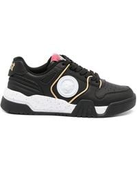 Just Cavalli - Tiger Head-Motif Leather Sneakers - Lyst