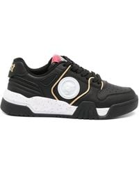 Just Cavalli - Tiger Head-Motif Leather Sneakers - Lyst