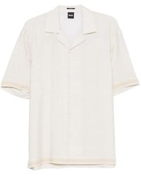 BOSS - Geometric-Print Short-Sleeve Shirt - Lyst