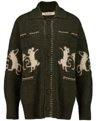 BAZISZT - Mice-Intarsia Buttoned Cardigan - Lyst