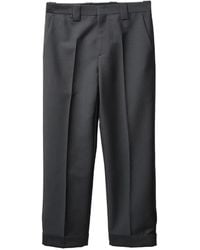 Versace - Wool-Mohair Regular Formal Pants - Lyst